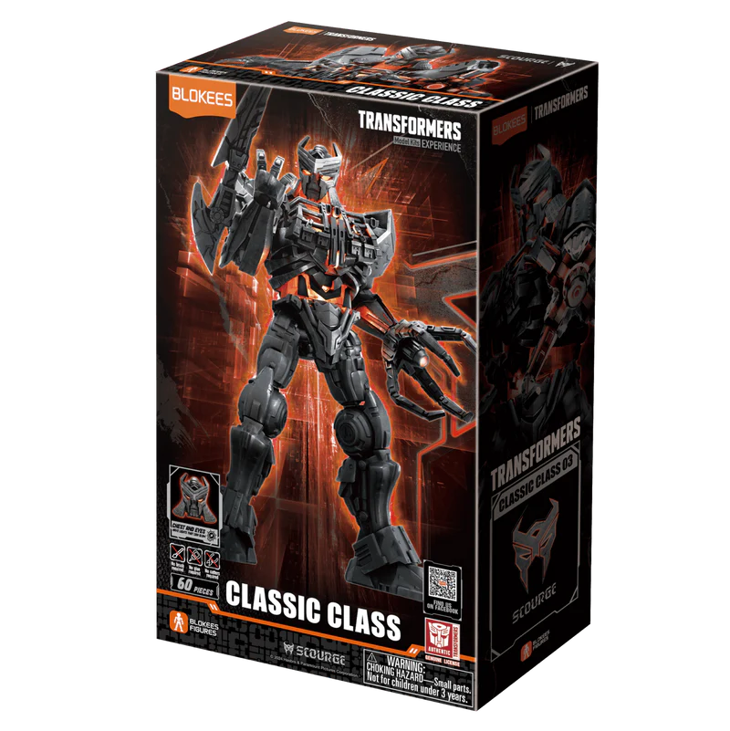Blokees Figures - Transformers (Model Kit)  71143 - Classic Class(CC) 03 - Scourge (13cm) (Luminous Eyes & Chest)
