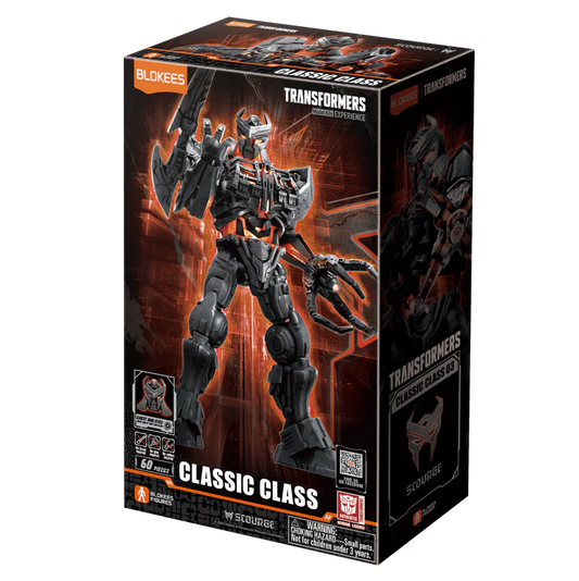 Blokees Figures - Transformers (Model Kit)  71143 - Classic Class(CC) 03 - Scourge (13cm) (Luminous Eyes & Chest)
