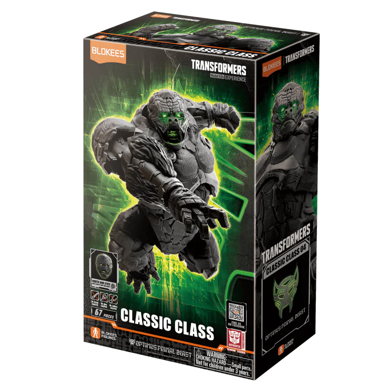 Blokees Figures - Transformers (Model Kit)  71144 - Classic Class(CC) 04 - Optimus Primal Beast  (Luminous Eyes)