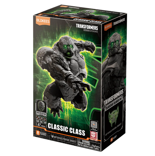 Blokees Figures - Transformers (Model Kit)  71144 - Classic Class(CC) 04 - Optimus Primal Beast  (Luminous Eyes)