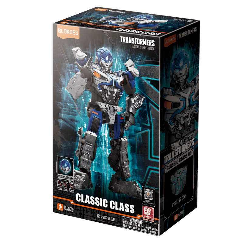 Blokees Figures - Transformers (Model Kit)  71151 - Classic Class(CC) 06 - Mirage(10cm) (Luminous Eyes & Chest)