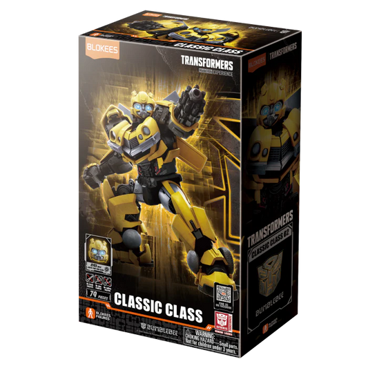 Blokees Figures - Transformers (Model Kit)  71142 - Classic Class(CC) 02 - Bumblebee (10cm)(Luminous Eyes)