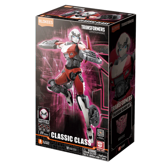 Blokees Figures - Transformers (Model Kit)  71152 - Classic Class(CC) 07 -  Arcee(10cm) (Luminous Eyes)