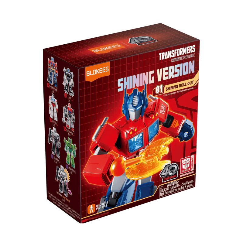 Blokees Figures - Transformers  (Luminous Eyes & Chest) 71121 - Shining Version(SV) 01- Shining attack